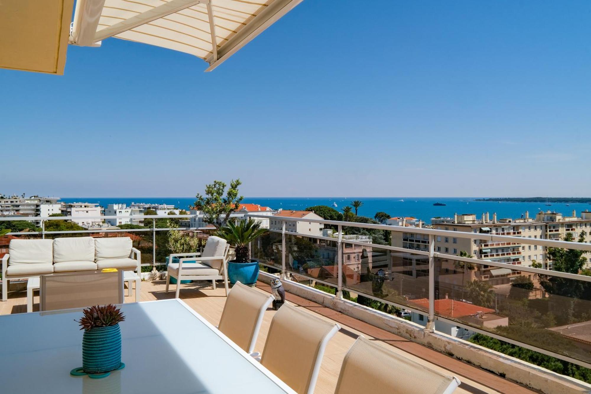 Villa Sur Le Toit - Vue Mer Exceptionnelle Cannes Kültér fotó